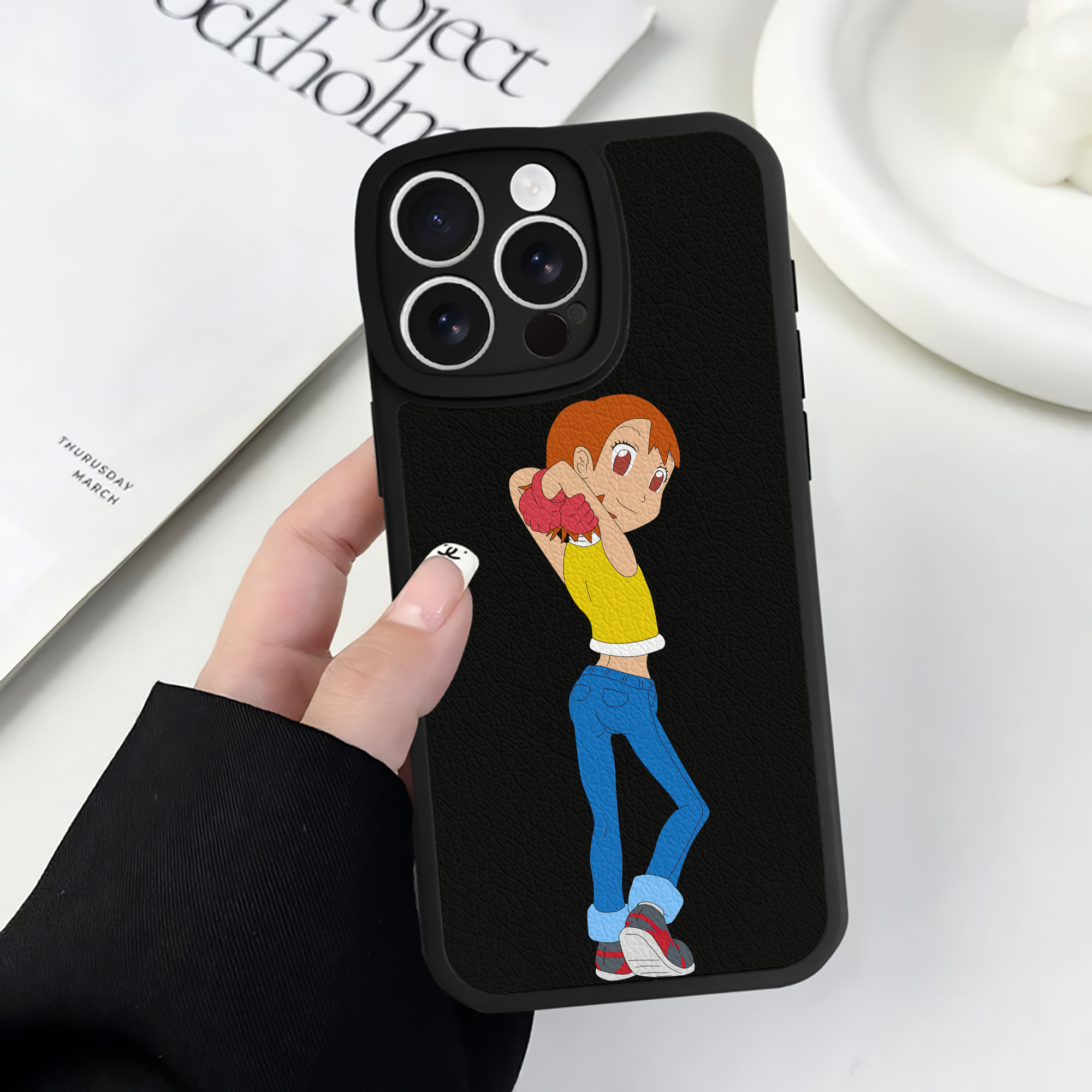 （画像用） Digimon デジタルモンスター/デジモン 【iPhone 16シリーズ対応】シリコンスマホケース（レザー調） 材質：シリコン
